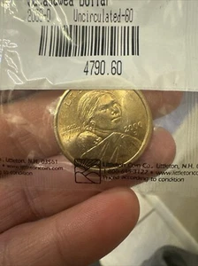 Uncirculated 2000 D Sacagawea Native American Golden Dollar **Free Shipping** - Picture 1 of 4