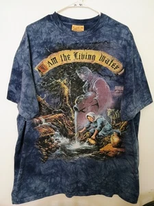 T-shirt La Montagna Io Sono Gesù Acqua Vivente Taglia XXL Vintage anni 90 Cristiana - Foto 1 di 5