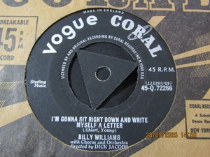 BILLY WILLIAMS-I'M GONNA SIT RIGHT DOWN AND WRITE MYSELF A LETTER-VOGUE CORAL - Imagen 1 de 2