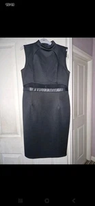 BNWOT Gorgeous Amy Child Black Dress With Mess Middrift Size 18 - Picture 1 of 9