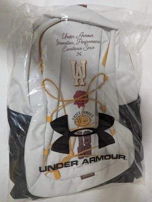 Under Armour Hustle Sport рюкзак, белый/глина/черный/золотой желтый * новый * - Изображение 1 из 4