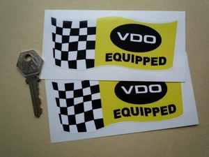VDO Classic Racing STICKERS 5" Pair GP F1 Mustang Camaro Corvette GTO Race Cars - Picture 1 of 1
