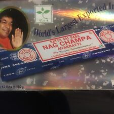 6 x 15g Original Satya Sai Baba Nag Champa Incense Sticks  Joss Insense Genuine.