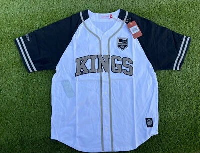 Nueva con etiquetas Camiseta de béisbol de hockey retro auténtica de Los Angeles Kings de la NHL para hombre talla XL Foto 1 de 4