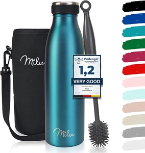 - Thermos in Acciaio Inox Da 350/500/750/1000Ml/1,5L Borraccia Termica, a Prova - Foto 1 di 6