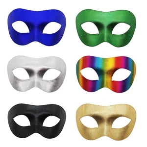 6Pcs Retro Mens Venetian Party Mask for Masquerade Mardi Gras Prom Ball Hallowee - Picture 1 of 6