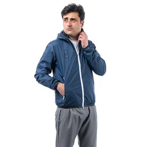 Giubbotto Uomo Antipioggia Cappuccio Giubbino Leggero Giacca A Vento VEQUE - Photo 1/37
