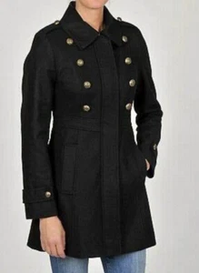 NWT Esprit Women’s Military Wool Coat Size Small - Picture 1 of 7