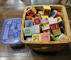 vintage antique wooden childrens alphabet blocks
