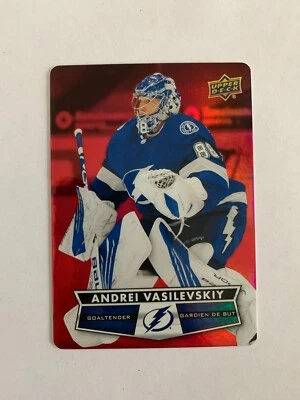 2021-22 Upper Deck Tim Hortons Red Die Cuts #DC33 Andrei Vasilevskiy - Lightning - Image 1 of 2