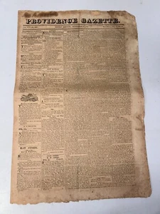 Providence Gazette September 18, 1820 Vol LVI No. 2996 (Vol 1 No. 75) Newspaper - Picture 1 of 1