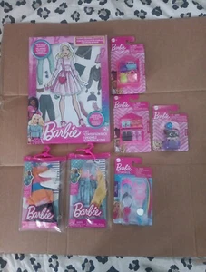 Barbie Accessories Lot Of 7 Activity Set Clothing Purses Shoes Mattel - Picture 1 of 6