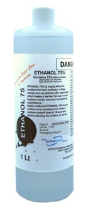 75% Ethyl Alcohol, Australian made, Ethanol 75%, Sanitiser Antiseptic Natural 1L - Picture 1 of 1