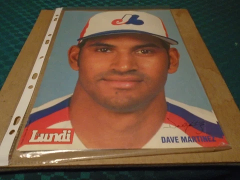 DAVE MARTINEZ   MONTREAL EXPOS   POSTER COLOR  8 x 11  INCHES Cover