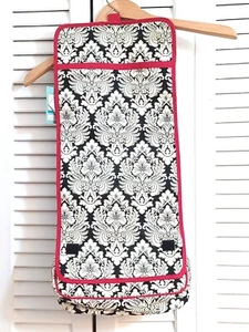 Waverly Travel Hanging Makeup Bag Black /White 22x11 - Picture 1 of 11
