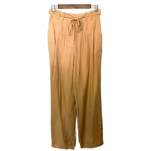 L'Academie Women's NWT The Danette Bronze Button Fly Belted Pants Size Small - Picture 1 of 10