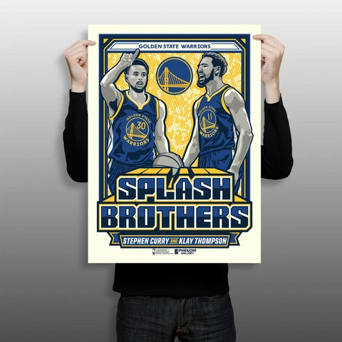 Golden State Warriors Splash Brothers Limited Edition 18" x 24" Serigraph Print Cover