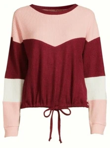 New No Boundaries Juniors Colorblock Sweater Drawcord Size XXL(19) - Picture 1 of 3