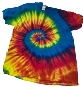Hippie Tie Dye T-Shirt - 60's 70's - Costume - Men - 3 Sizes - Picture 1 of 2