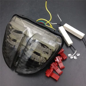Smoke LED Tail Light Brake Turn Signal Light Fit Suzuki GSXR600/750 2006-2007 K6 - Picture 1 of 8