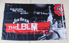 Jim Beam The Label Behind Live Music Banner / Flag - Mancave / Bar / Shed Music