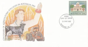 (13872) Australia Postal Stationery FDC Agricultural Colleges 1982 - Picture 1 of 1