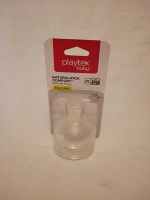 Playtex Baby Natural Comfort Easy Latch Nipples 2-Pack 3M+ NEW Medium Flow AA - Image 1 of 4