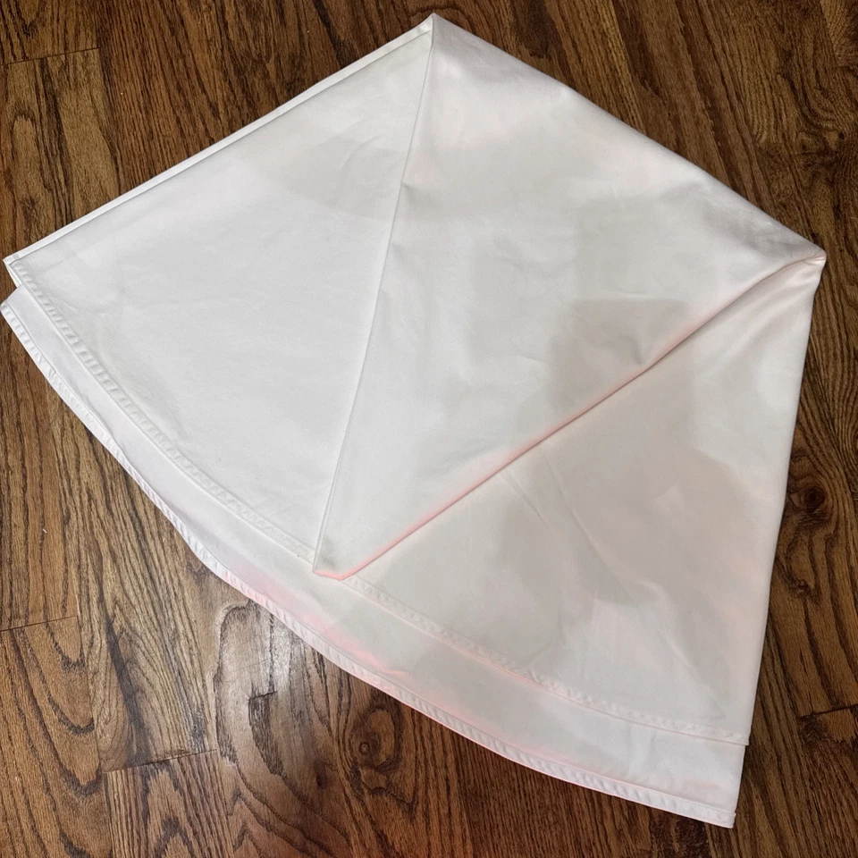 Toalha de mesa branca clássica 100% algodão 90” REDONDA peso pesado - Imagem 1 de 3