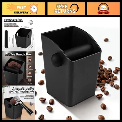 Эспрессо Knock Box с большой емкостью, прочный и легко чистится, нескользящее основание - Изображение 1 из 4