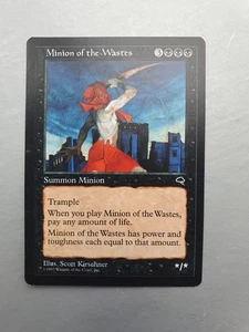 Minion of the Wastes, MTG Tempest (1997) Rare Black Creature VNM  - Picture 1 of 2
