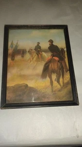 Sheridan's Ride" by Thomas Buchanan Read, created in 1871 antique print framed - Picture 1 of 12