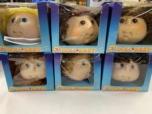 Lot Of 6 Vintage Doll Baby Heads Fibre-Craft 1984 Martha Nelson Thomas - Picture 1 of 7