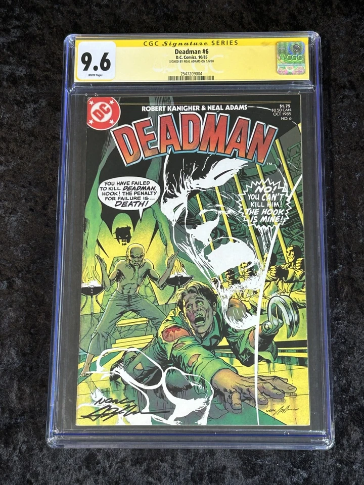 DC Comics 1985 Deadman #6 CGC 9.6 NM+ with White Pages Neal Adams SIGNED!! - Image 1 of 4