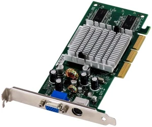 Graphics Card NVIDIA GEFORCE4 MX420 64MB 08Y483 P73CR AGP - Picture 1 of 2
