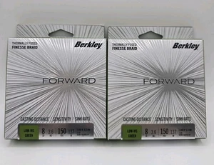 Berkley Forward Facing Sonar Finesse Braided Fishing Line 8lb 150yds - Green - Picture 1 of 12