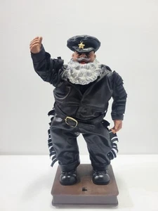 Vintage 1999 Rapping Santa Musical Dancing Motorcycle Biker Outfit *WORKS* - Picture 1 of 5