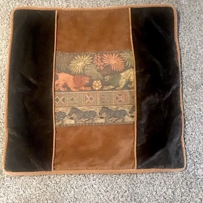 Velvet Tapestry Pillow Cover With Zipper 26”x25” - Image 1 of 4