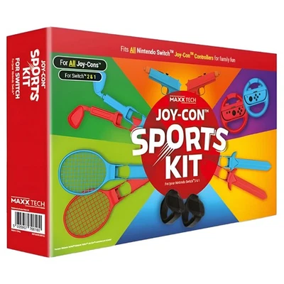MAXX TECH Joy Con Sports Kit For Nintendo Switch 2 & 1 - Controller Accessories