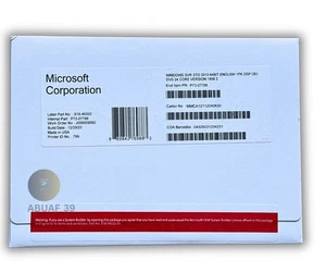 Microsoft Windows Server 2019 Standard 24 Core DVD -Sealed Sticker Key. - Afbeelding 1 van 1