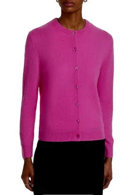 Suéter Cárdigan C Designer 100% Cachemira Rosa Flor de Cerezo - XXL - Precio de venta sugerido por el fabricante $178 Foto 1 de 4