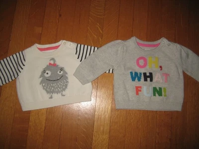 Suéteres recién nacidos bebé GAP niña 0-3 meses Navidad vacaciones diversión Foto 1 de 4