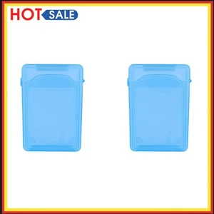 Boîtier de rangement disque dur disque dur IDE SATA 3,5 pouces boîtier caddy disque dur en plastique (bleu) - Photo 1/10