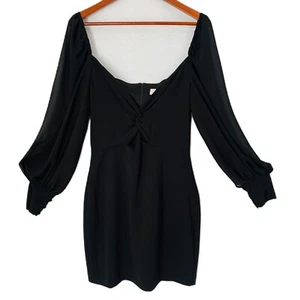 Belle Bagley Mischka Damenkleid 6 schwarz Dalia figurbetont Cocktail LBD Mini neu mit Etikett - Bild 1 von 12