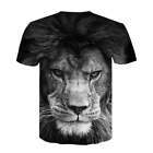 Men's And Women's Animal Digital Printing Short Sleeve Men casual T-shirt