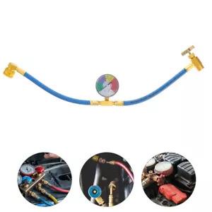 Tubo Con Manometro Climatizzatore Auto Frigorifero Ricarica Kit Tubo Ricarica - Foto 1 di 12