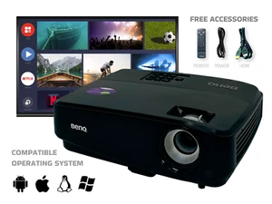 DLP Projector 3000 Lumens Professional for Business Presentation PC 3D Ready FHD - Picture 1 of 13
