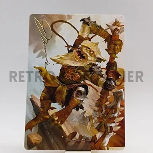 MTG - Zendikar Rising Art Series - 67 Teeterpeak Ambusher Gold Signature - Picture 1 of 1