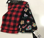 CUDDL DUDS Girls Size XS 4/5 2-Pack Sleep Pants Ginger Bread & Red Plaid NEW