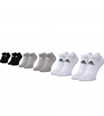 ADIDAS ORIGINALS CUSHIONED LOW-CUT UNISEX SOCKS 6 PAIRS S  (US 5-9) - Image 1 of 3