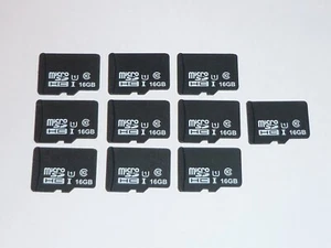 10 x 16 GB Micro SD HC I Tarjetas de Memoria 10 Teléfono Móvil Tablet Cámara - Imagen 1 de 1